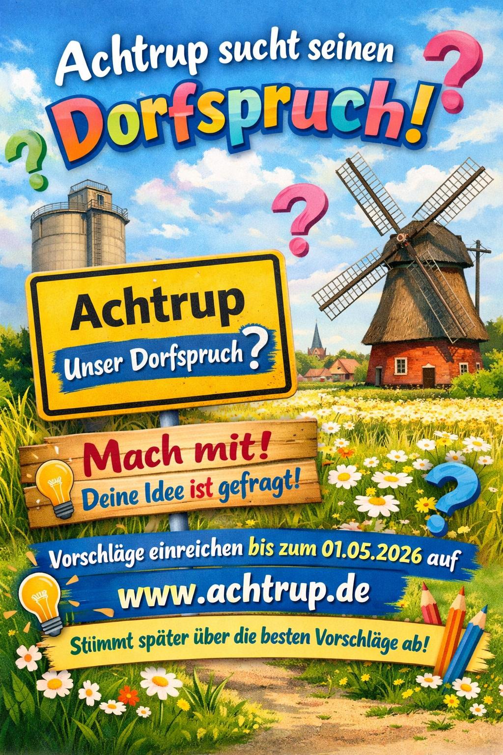 Achtrup sucht seinen Dorfspruch
